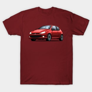 Peugeot 206 RC - Red T-Shirt